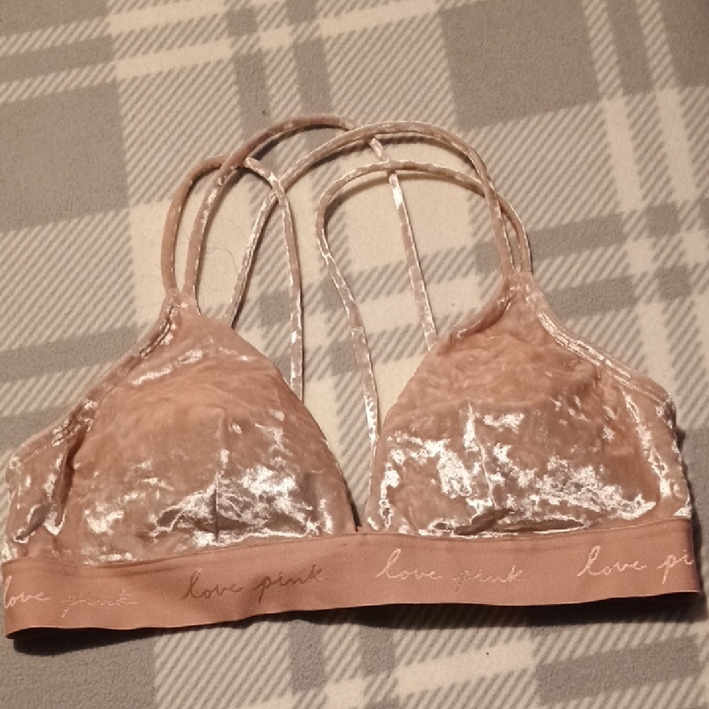 PINK Victoria's Secret Velvet Bralette
